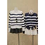 Thanhhuyenclothings - Áo khoác len dài tay phối kẻ hoạ tiết thêu style Hàn Quốc