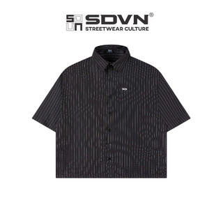 Áo Sơ Mi Ngắn Tay STRIPE BOXY SDVN, Sơ Mi Trơn Kẻ Sọc Hottrend Form Boxy, vải Oxford, Nam Nữ Unisex