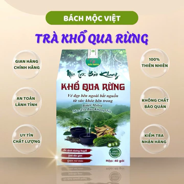 Trà Túi lọc Khổ Qua Rừng Bảo Khang hộp 40 gói thanh nhiệt, mát gan, giảm mỡ, làm đẹp da