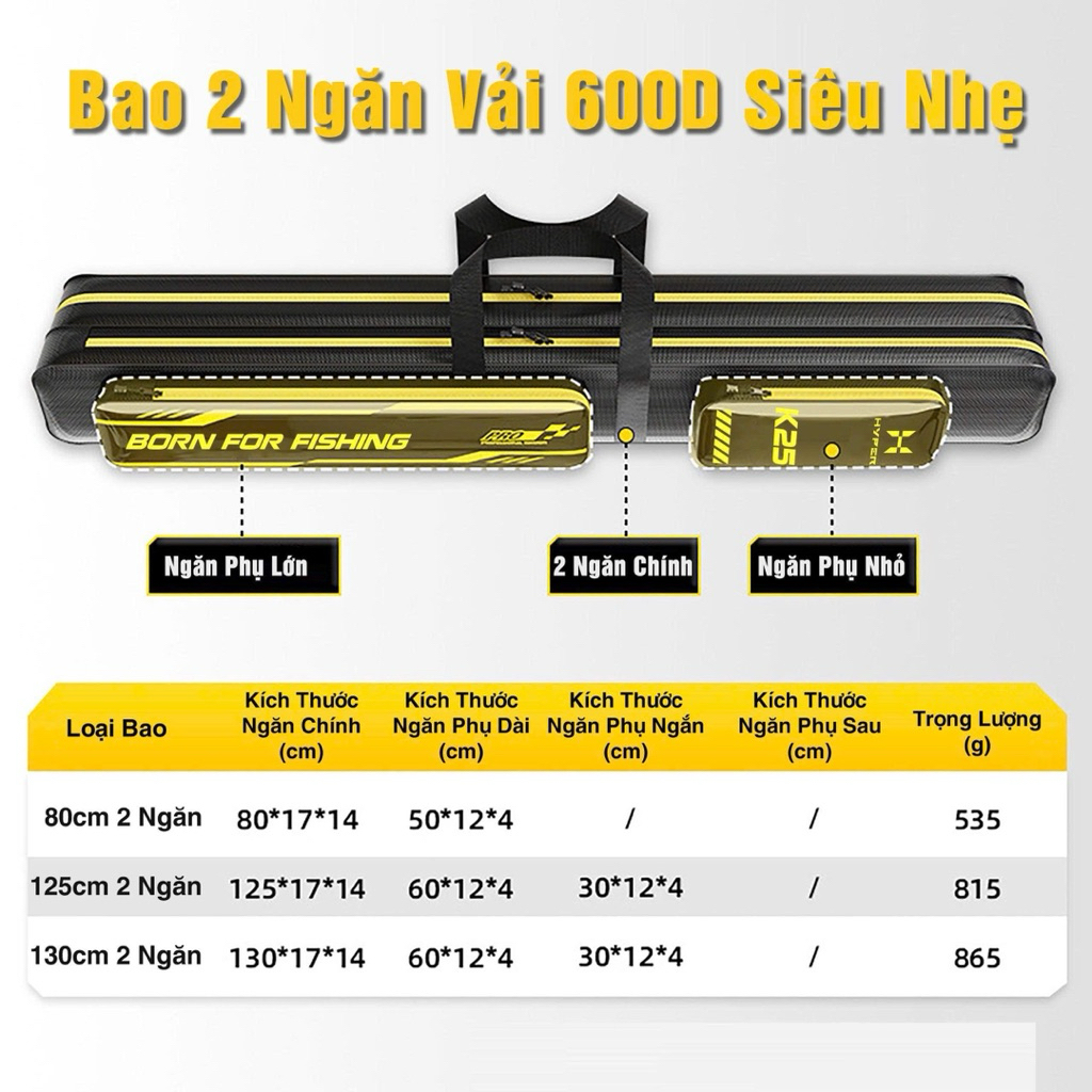 Túi Đựng Cần , Bao Đựng Cần Câu K25 Hàng Cao Cấp