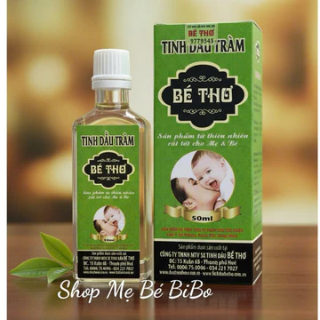 Dầu tràm BÉ THƠ 50ml Giảm ngạt mũi, ho và cảm lạnh cho bé và phụ nữ mang thai