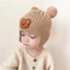 Mũ len tai gấu cho bé – Mũ len giữ ấm mùa đông siêu xinh hình gấu Teddy có tai, phong cách Hàn Quốc