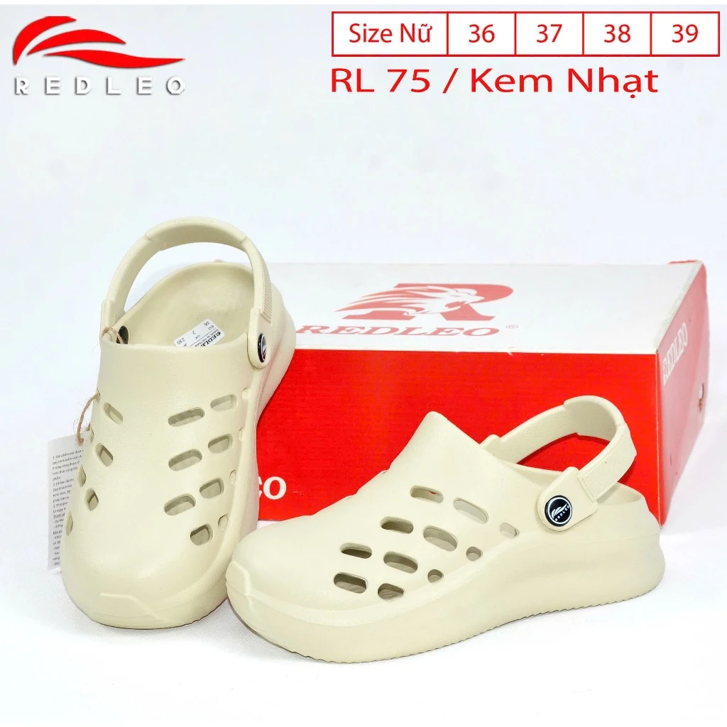 Dép sục nữ REDLEO DRL-75 đúc nguyên khối cao 5cm
