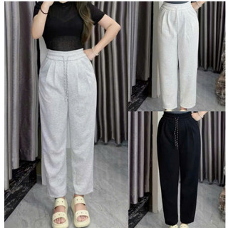 [ Hàng L1 Có Bigsize Đến 90kg ] Quần Baggy Dài Nỉ Ép Hàn 2Da Form Thụng Cạp Cao Dày Dặn Nặng Động Dễ Mix Đồ