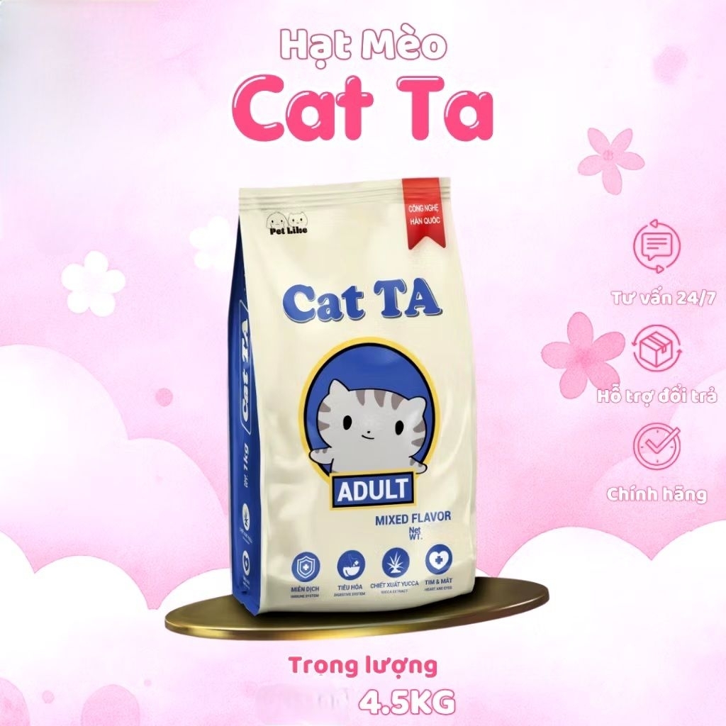 [Hỏa Tốc] Thức Ăn Hạt Cho Mèo Công Nghệ Hàn Quốc CAT TA 4,5kg | Shopee ...