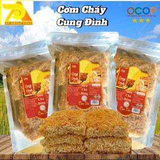 Combo 3 Gói Cơm Cháy Cung Đình, Gạo Nếp Chà Bông Đặc Sản OCOP 3 Sao Ninh Bình, Túi Zip 250g