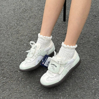 Giày thể thao thời trang bigsize nữ Champion cổ thấp màu trắng cải ren đế gum êm nhẹ cao cấp,sneaker hottrend 2025