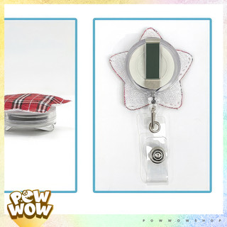 Lõi Tơrua Kéo Rút Phong Cách Hoạ Tiết Vải Ngôi Sao Star Sử Dụng Gắn Bao Thẻ / Móc Khoá Đáng Yêu Cute Họa Tiết Caro