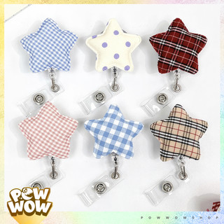 Lõi Tơrua Kéo Rút Phong Cách Hoạ Tiết Vải Ngôi Sao Star Sử Dụng Gắn Bao Thẻ / Móc Khoá Đáng Yêu Cute Họa Tiết Caro