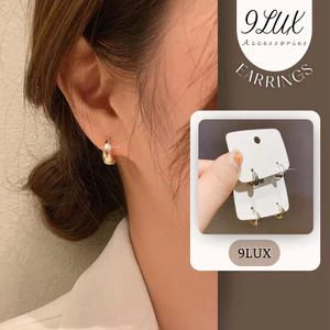 9LUX Khuyên tai TITAN ôm tai hình giọt nước mini KT239 phối đồ siêu đẹp, Bông tai nữ nhỏ titan xinh