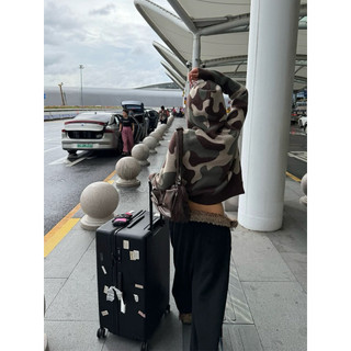 Áo Khoác Zip CGGA Vintage Camo Heart Knit Hoodie - Sẵn Hoả Tốc