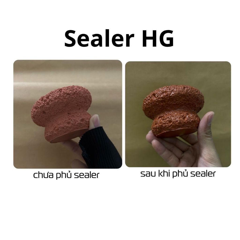 1kg _Sealer HG – Lớp phủ bóng cao cấp gốc nước cho sản phẩm decor, hũ nến, khay trang trí xi măng & bê tông trang trí