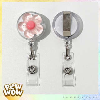 Lõi Tơrua Kéo Rút Phong Cách Hoạ Tiết Hình Hoa Flower Thạch 5 Cánh Pastel Sử Dụng Gắn Bao Thẻ / Móc Khoá Đáng Yêu Cute