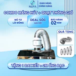 [Chính hãng] Combo máng hút khói inox NEFA kèm quạt thông gió hút mùi, hút khói bếp mạnh, lắp đặt dễ, tiết kiệm điện — ảnh 2