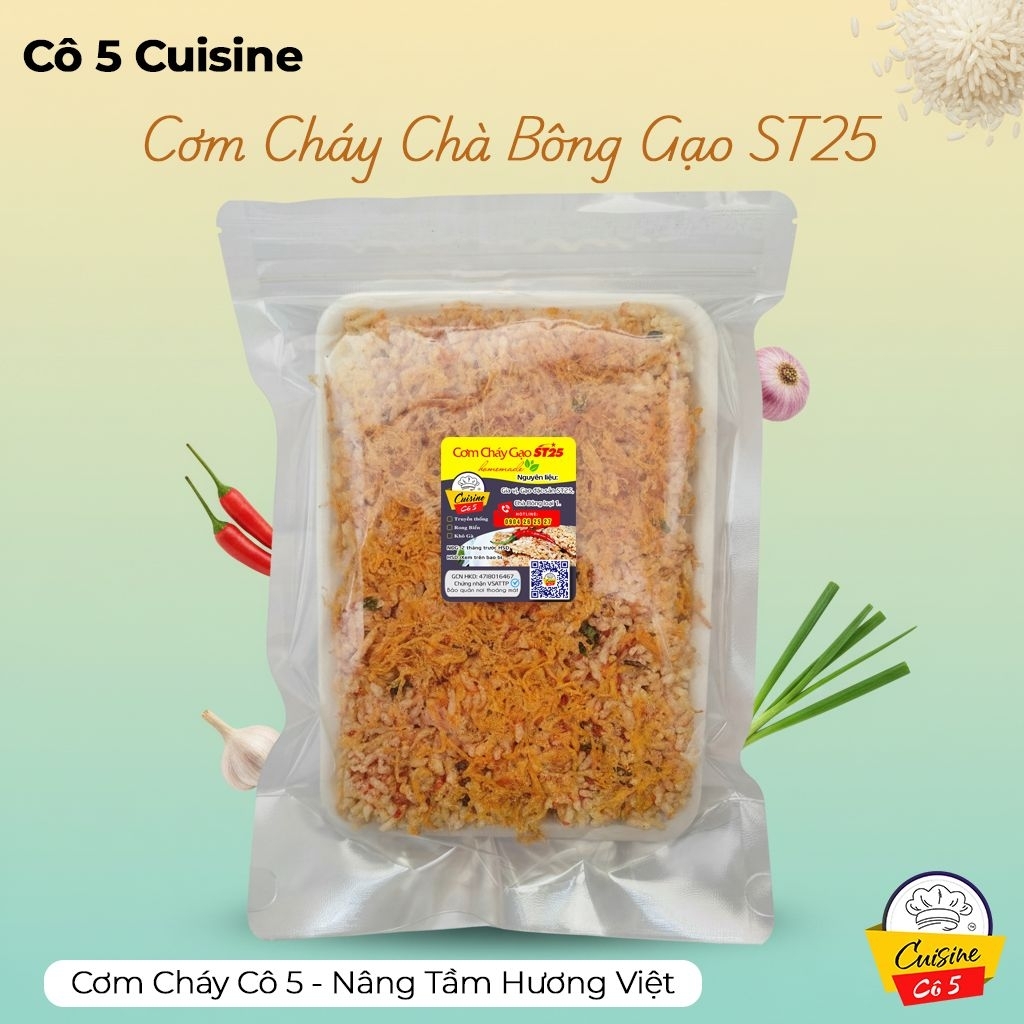 Cơm Cháy Chà Bông Gạo ST25 mini (Túi 120g) | Shopee Việt Nam