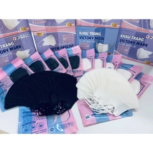 VICTORY MASK Khẩu Trang 5D 100 Chiếc Trắng Đen Chống Nắng Bụi Chống Tia UV Chính Hãng Bảo Vệ Da