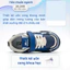 Giày Thể Thao Bé Trai Cao Cấp – Giày Sneaker Trẻ Em Quai Dán Màu Xanh Navy Phong Cách Hàn Quốc (Size 26-37)