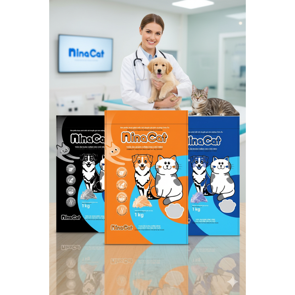GIÁ HỦY DIỆT hạt mèo ninacat mix ruốc 1 kg - 3 kg
