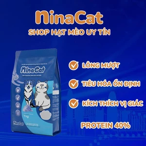 GIÁ HỦY DIỆT-1 kg Hạt Ninacat cho mèo giá rẻ, hạt cho mèo hàng chính hãng