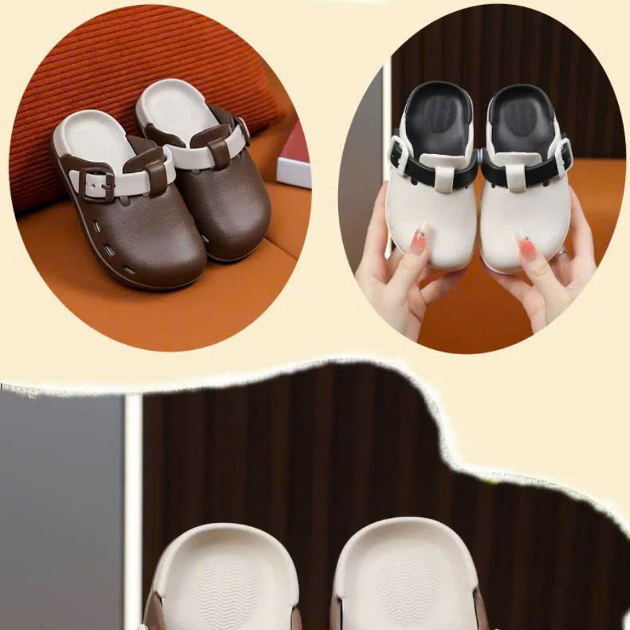 [M072] Dép Sục Bé Trai Bé Gái, Dép Cross Chất Nhựa Eva An Toàn, Đế Chống Trơn Trượt Cho Bé Hoạt Động Thoải Mái TH Kids
