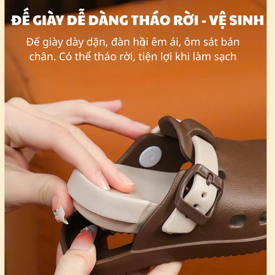 [M072] Dép Sục Bé Trai Bé Gái, Dép Cross Chất Nhựa Eva An Toàn, Đế Chống Trơn Trượt Cho Bé Hoạt Động Thoải Mái TH Kids