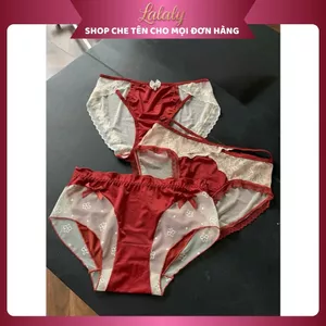 Combo 3 quần lót thiết kế sang trọng, thoải mái CB010203, quần lót ren phối lụa mềm mại quyến rũ