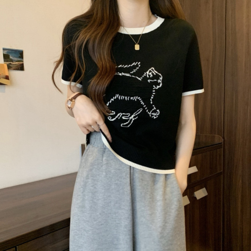 Áo len mongtoghi QC,áo len dệt kim nữ hàng thanh lý mới hoạ tiết trẻ trung size 45-57kg.