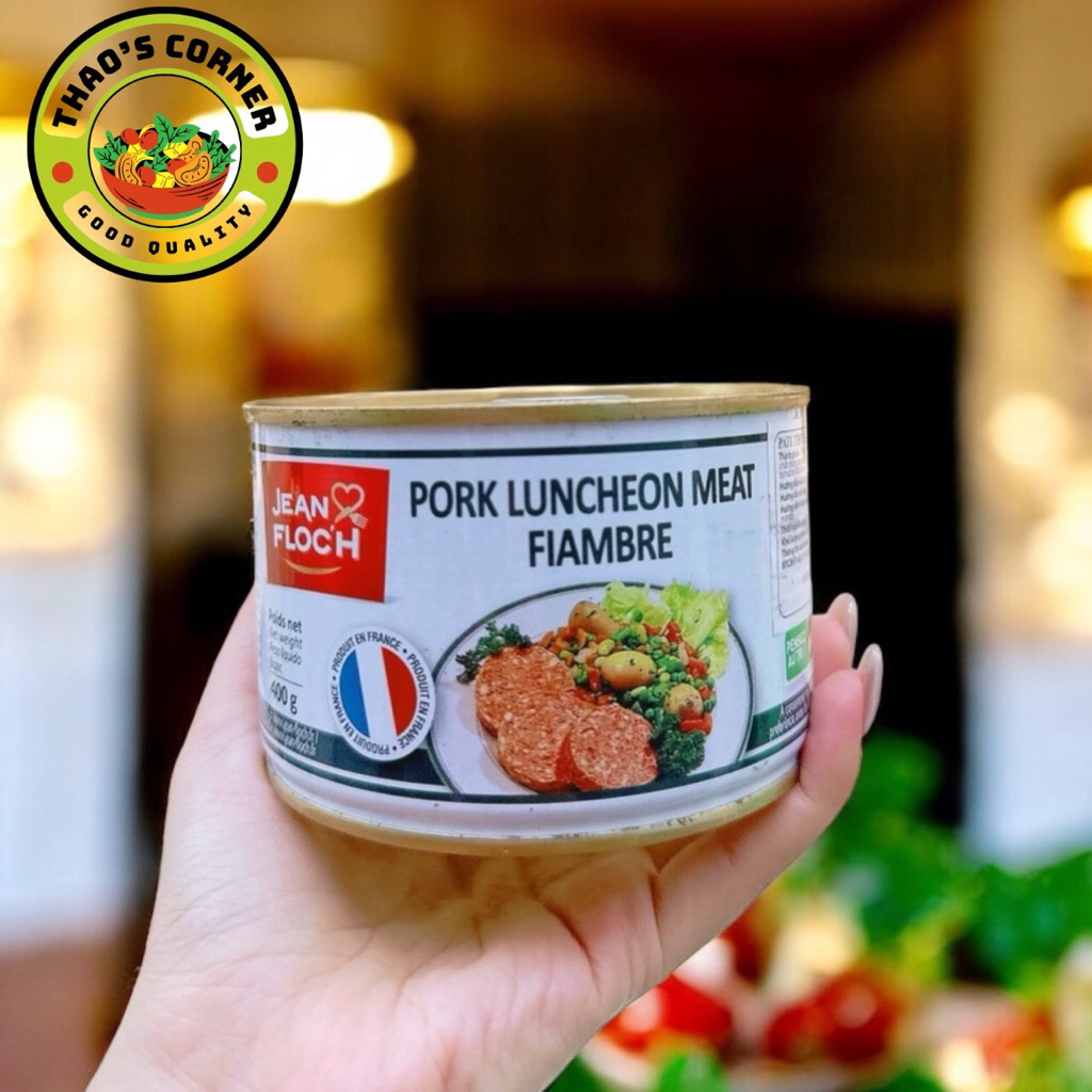 [Date 2028] Thịt hộp Lunch Meat Jean Floc’h 400g - Pháp (Thịt heo)
