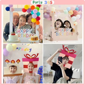 Khung HAPPY BIRTHDAY Bằng Fomex Chụp Ảnh Sinh Nhật ( tặng kèm bóng )