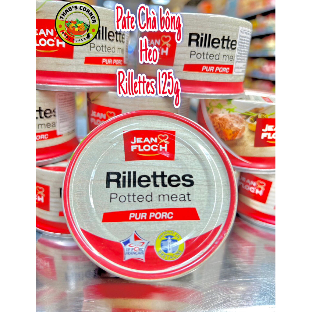 [Date 2028] Pate thịt sợi Rilletes Jean Floch 125g - Pháp