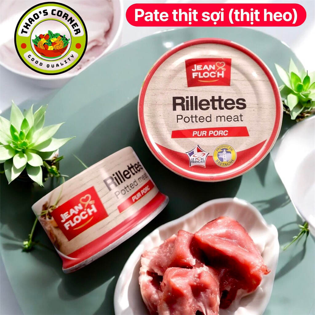 [Date 2028] Pate thịt sợi Rilletes Jean Floch 125g - Pháp
