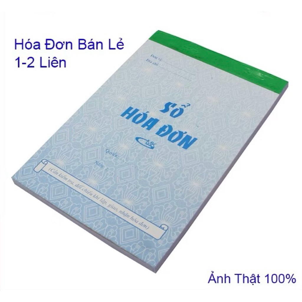 [Top Value] ( Lốc 10 cuốn ) Sổ hóa đơn bán lẻ size A6 - Mẫu từ 1 đến 3 liên