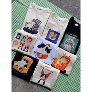 (MEW MEW EMOTION BABYTEE COLLECTION) Áo thun BABYTEE in hình BST MÈO VUI NHỘN chất cotton premium 250gsm