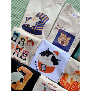 (MEW MEW EMOTION BABYTEE COLLECTION) Áo thun BABYTEE in hình BST MÈO VUI NHỘN chất cotton premium 250gsm