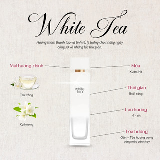 Nước hoa Nữ Elizabeth Arden White Tea Hương Trà Nhẹ Nhàng, Sang Chánh, Nữ Tính