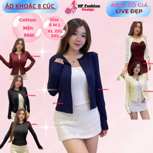 Áo khoác cardigan dáng dài chiết eo ôm bó body basic áo phối kiểu mặc bên ngoài bên trong đều được HP56 8 cúc