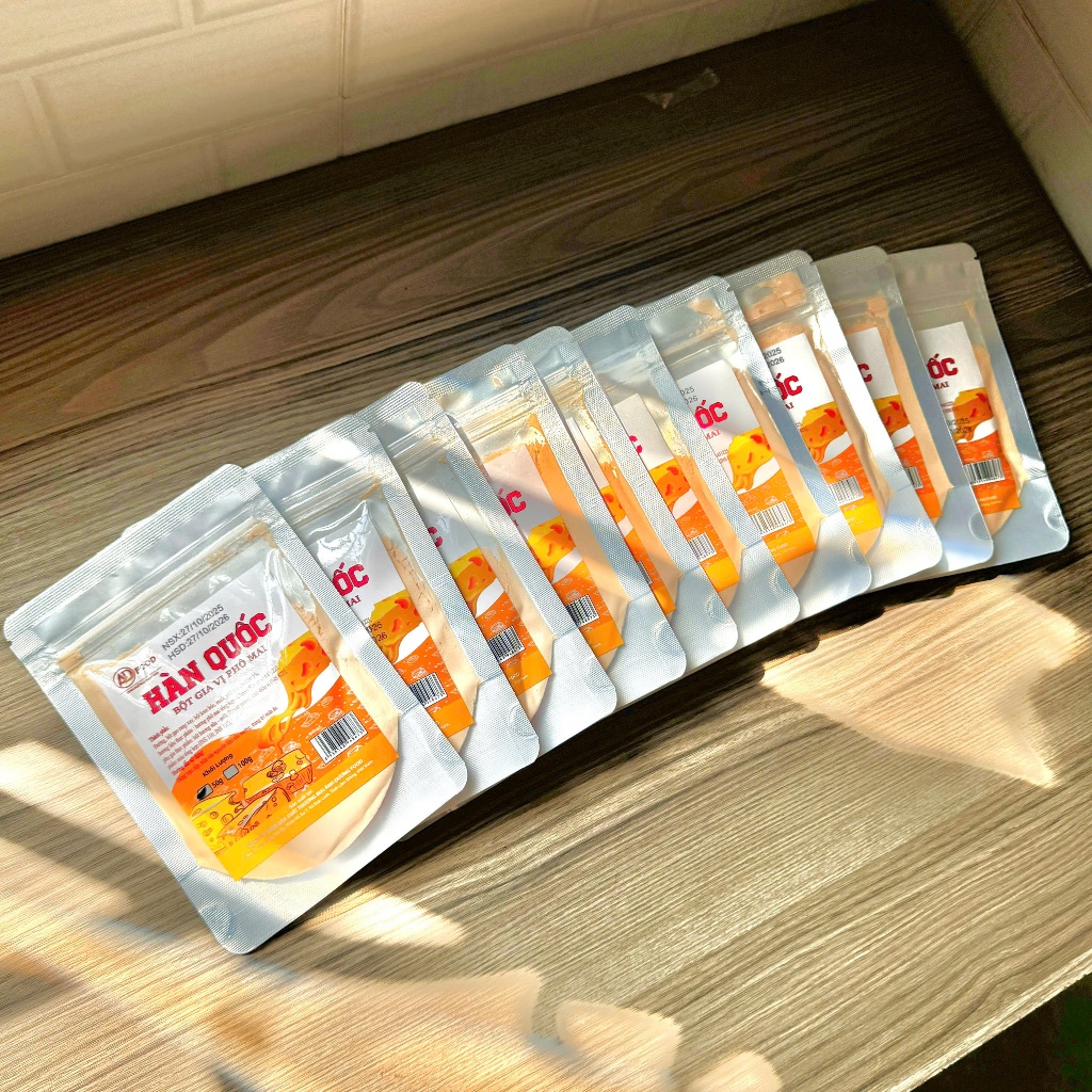 Combo 10 gói Bột phô mai Hàn Quốc Vàng 50g  ADFOOD – dùng làm gia vị cho các món chiên, snack và trang trí món ăn