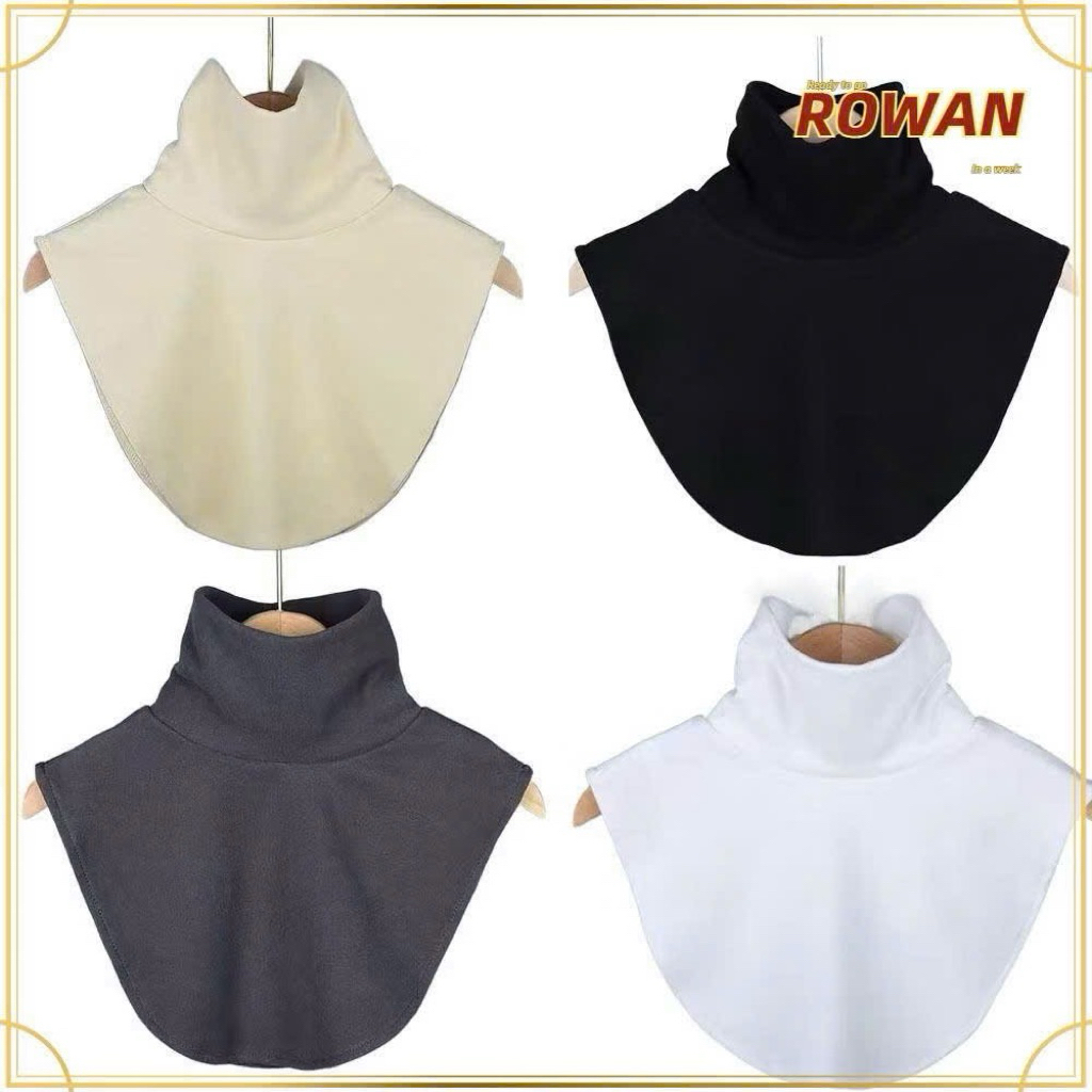Cổ áo giả giữ ấm mùa đông cho nam nữ - Cổ lọ giả phối áo len
