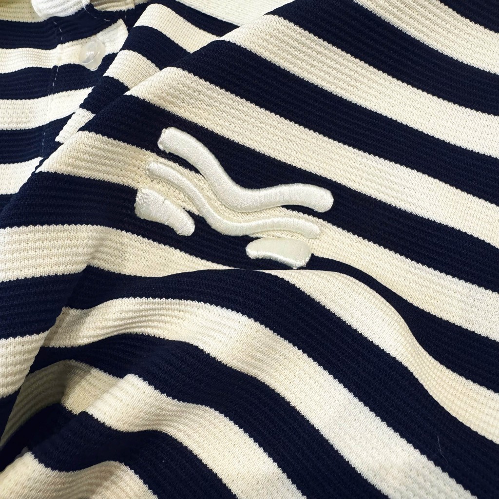 Áo Polo Mirage Sọc Màu Xanh Đen Thanh Lịch, Bắt Mắt Local Brand Chất Cotton Mềm Mịn.