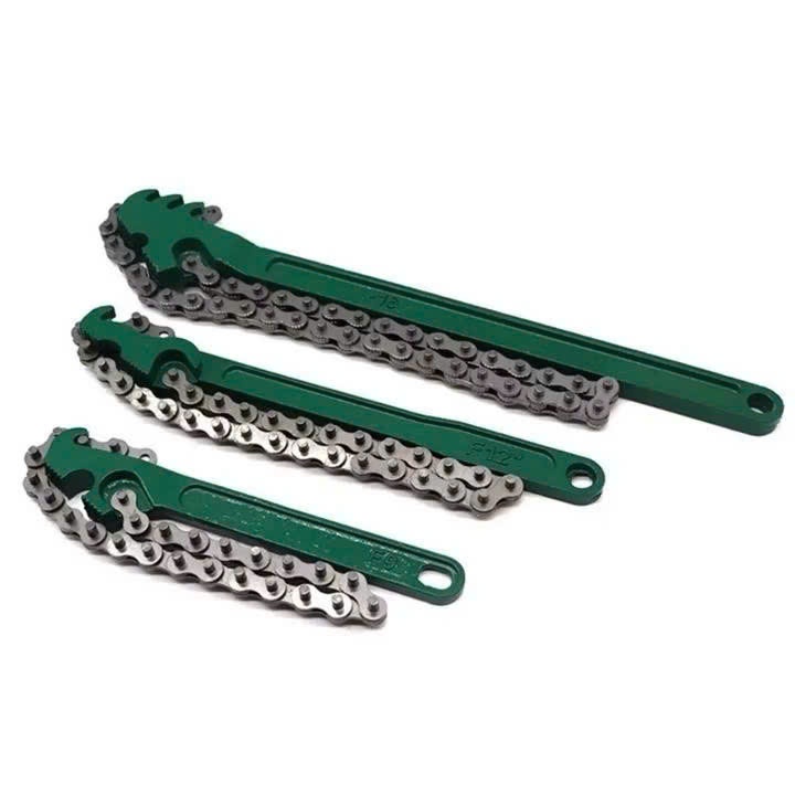 Cờ lê xích thép 9″ 12″ 16″ – xích đôi, răng cưa mở nắp lọc nhớt – dụng cụ cơ khí chuyên nghiệp