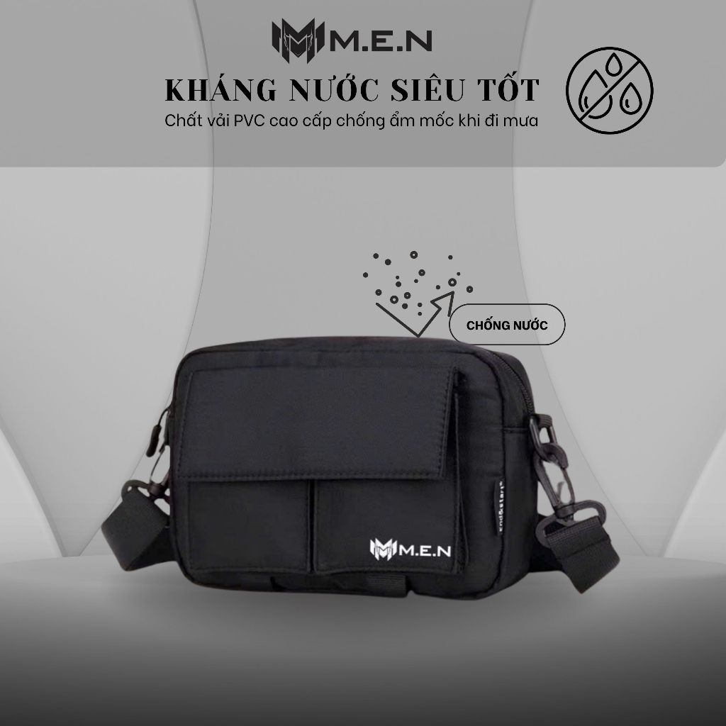Túi đeo vai Men nhiều ngăn Coolbag đen ngầu {FREESHIP}