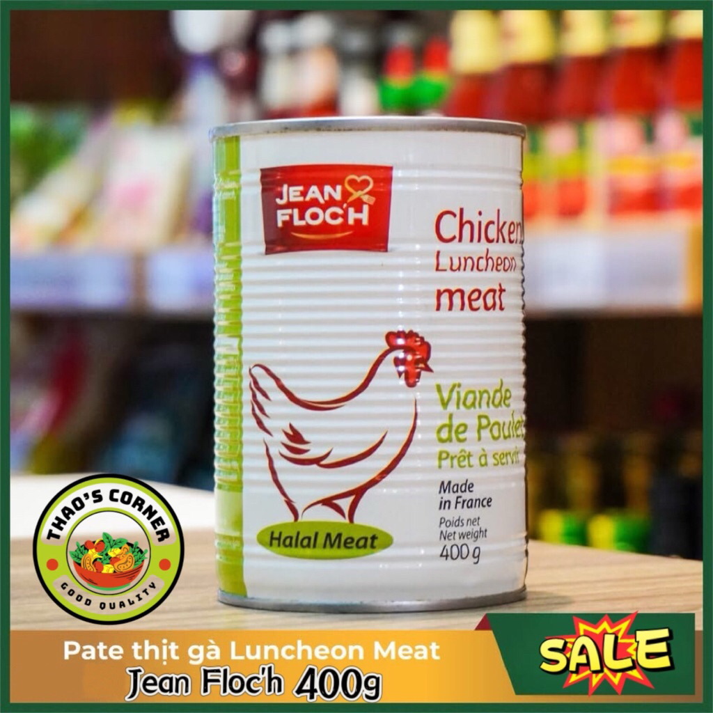 {Date 2028} Pate Gà [Chicken Luncheon Meat] Jean Floc’h 400g - Pháp (Thịt gà)