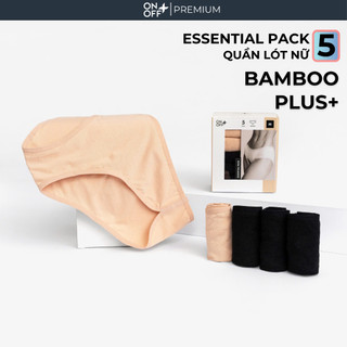 Hộp combo 5 quần lót nữ Bamboo Plus dáng brief ESSENTIAL mềm mát kháng khuẩn ONOFF -16UQ25A484