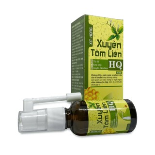 Xịt Họng Keo Ong Xuyên Tâm Liên HQ Hỗ Trợ Giảm Ho Và Đau Ngứa Rát Họng (Chai 30ml)