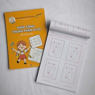 Sách-Phép Cộng Trong Phạm Vi 20-Giúp Con Tự Tin Vào Lớp 1-Bài Tập Toán Cho Trẻ Từ 4 Đến 8 Tuổi [99]