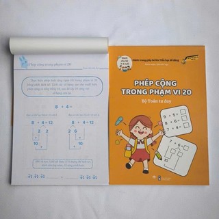 Sách-Phép Cộng Trong Phạm Vi 20-Giúp Con Tự Tin Vào Lớp 1-Bài Tập Toán Cho Trẻ Từ 4 Đến 8 Tuổi [99]