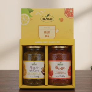NEW! SET QUÀ TẶNG TRÀ BƯỞI + TRÀ CHANH DÂY MẬT ONG HANTAE sang xịn mịn, ĐẶC BIỆT!!!!