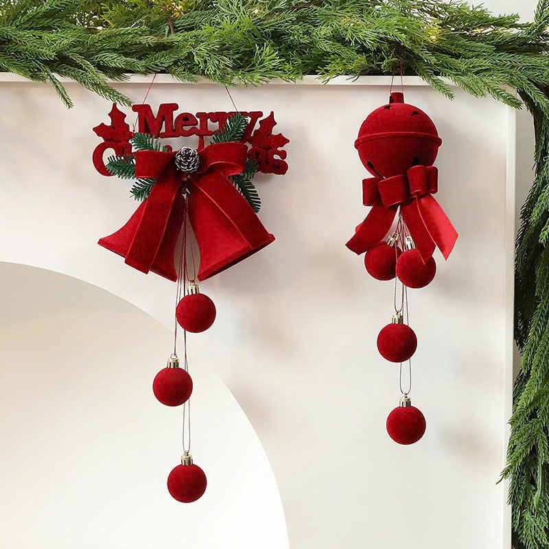 CHUÔNG NHUNG PHỤ KIỆN TRANG TRÍ GIÁNG SINH NOEL, decor giáng sinh cao cấp