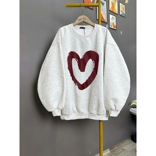 Áo nỉ bông  Sweater cổ tròn dài tay mùa đông form Bigsize nam nữ 40-78kg-quanaothuba