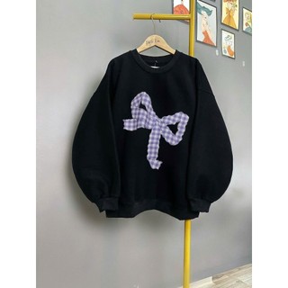 Áo nỉ bông  Sweater cổ tròn dài tay mùa đông form Bigsize nam nữ 40-78kg-quanaothuba